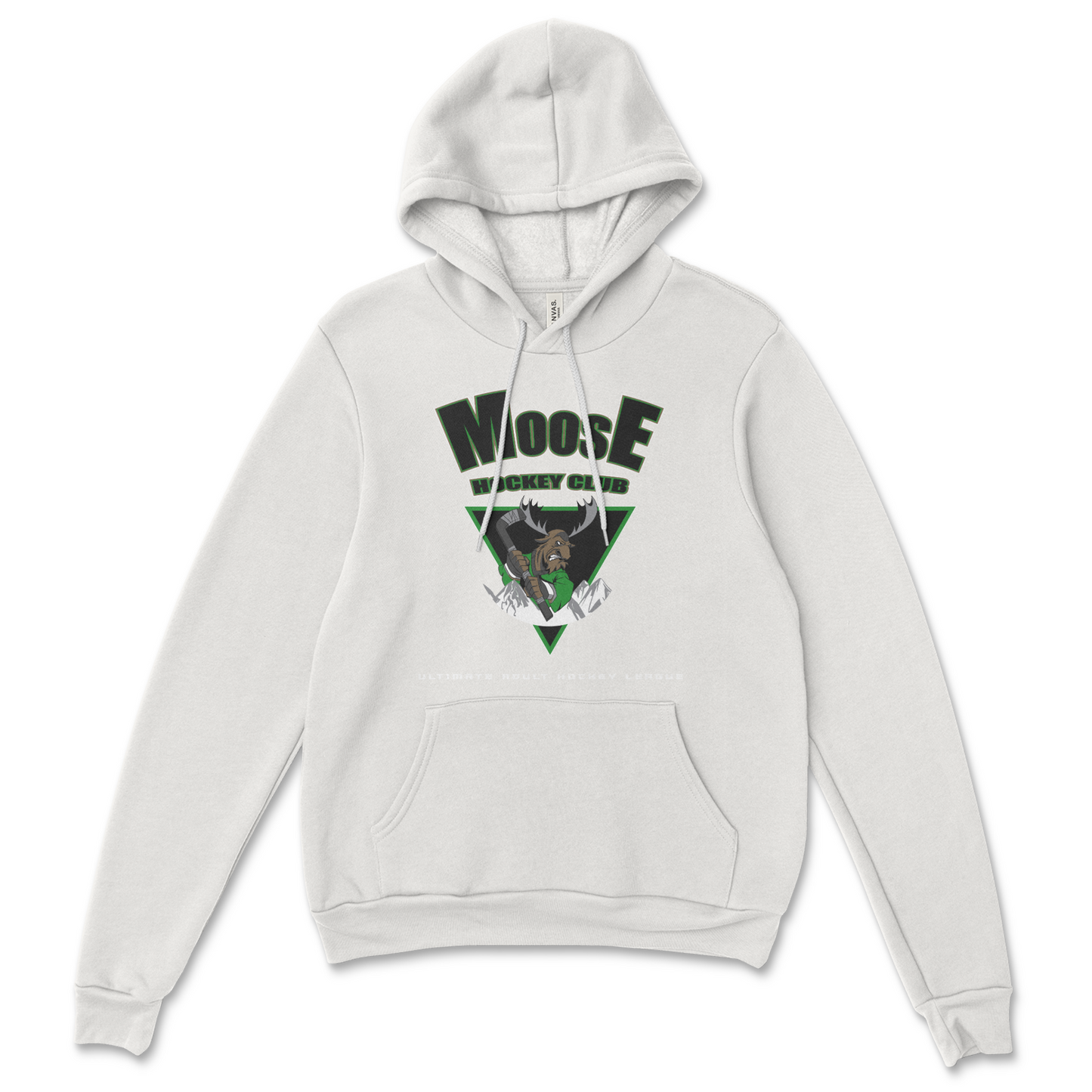 Retro 90's Series - Moose Hockey Pullover Hoodie