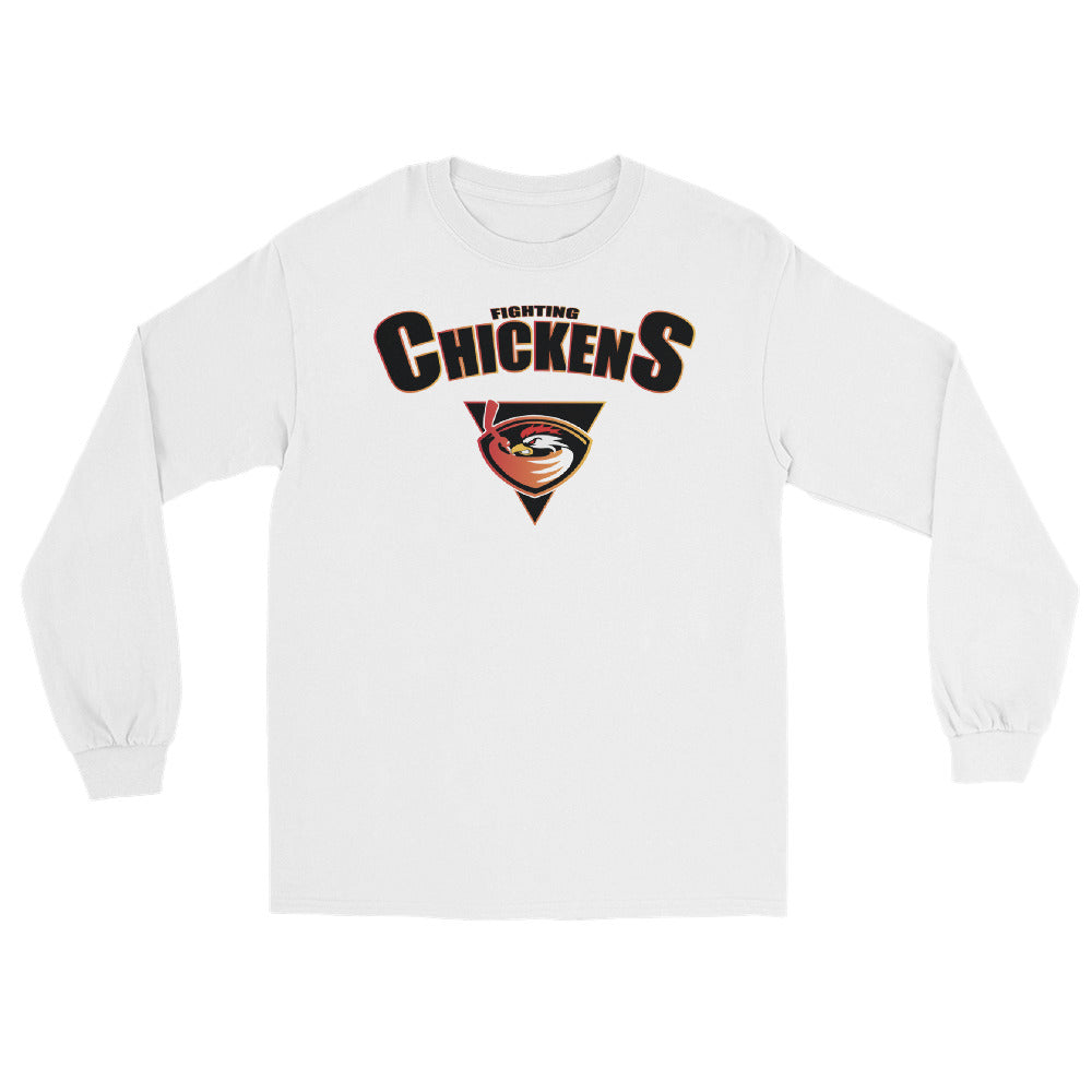 Retro 90's Series - Fighting Chickens Long Sleeve Shirt