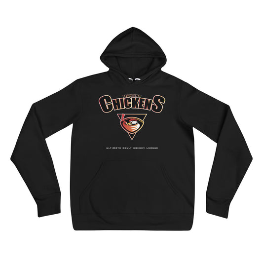 Retro 90's Series - Fighting Chickens Pullover Hoodie